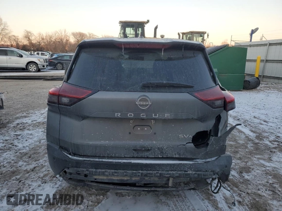 2022 Nissan Rogue SV with VIN 5N1BT3BB9NC671376, listed as a Copart auction lot 41855375 with 39,011 mi miles and Salvage Title. Bid and sale history available at carsss.com. Image 6.