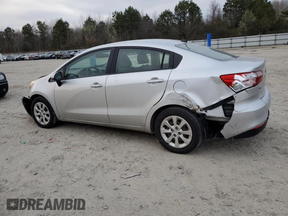 2016 Kia Rio LX with VIN KNADM4A34G6544141, listed as a Copart auction lot 49253735 with 109,885 mi miles and Salvage Title. Bid and sale history available at carsss.com. Image 2.