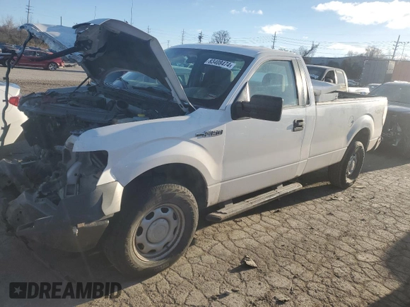 2014 Ford F-150 XL z VIN 1FTNF1EF7EKD91313, wystawiony jako Copart lot #83408474 z przebiegiem Nie podano mil oraz Szkoda całkowita • Salvage title. Historia ofert i sprzedaży dostępna na DreamBid. Obrazek 1.