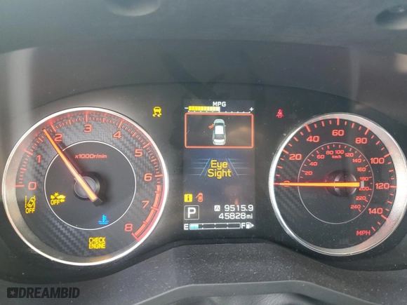 2019 Subaru Impreza Sport with VIN 4S3GTAM64K3730991, listed as a Copart auction lot 52086915 with 45,828 mi miles and Salvage Title. Bid and sale history available at carsss.com. Image 9.