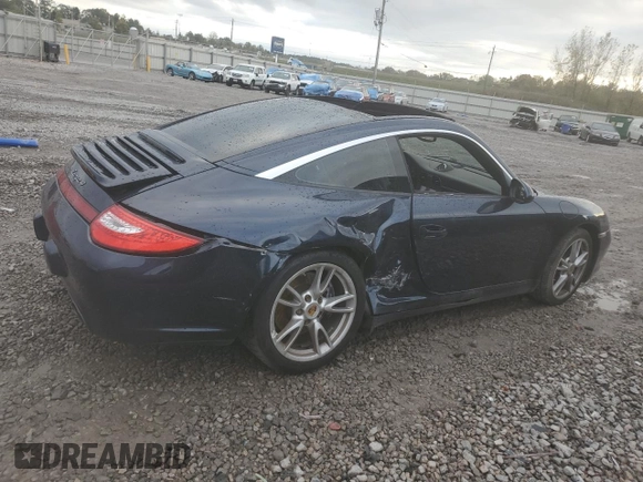 2010 Porsche 911 4 with VIN WP0BA2A98AS728069, listed as a Copart auction lot 79229464 with 0 mi miles and Salvage Title. Bid and sale history available at carsss.com. Image 3.