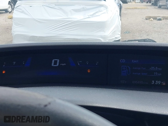 2014 Honda Civic Sedan EX with VIN 19XFB2F88EE012683, listed as a IAAI auction lot 42057671 with 95,490 mi miles. Bid and sale history available at carsss.com. Image 7.