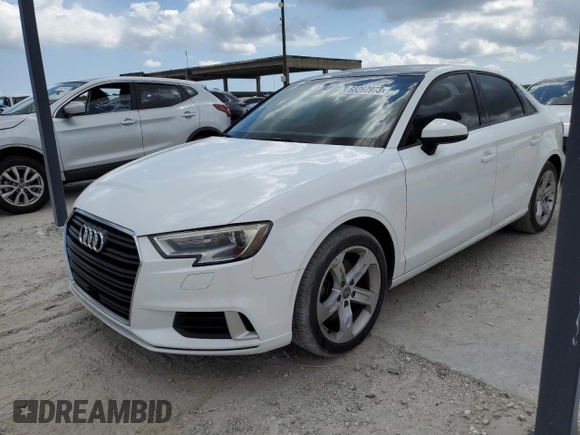2017 Audi A3 Sedan Premium with VIN WAUAUGFF3H1027533, listed as a Copart auction lot 68297973 with 66,969 mi miles. Bid and sale history available at carsss.com. Image 1.