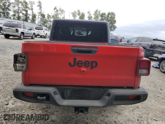2023 Jeep Gladiator Sport S с VIN 1C6HJTAG4PL503155, выставлен на аукционе Copart как лот 60694875 с пробегом 17 480 миль миль и Списание • Salvage title. История ставок и продаж доступна на DreamBid. Изображение 6.