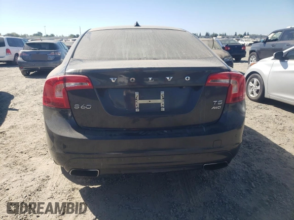 2015 Volvo S60 T5 Platinum with VIN YV1612TD2F2315861, listed as a Copart auction lot 68034954 with 93,786 mi miles and Salvage Title. Bid and sale history available at carsss.com. Image 6.