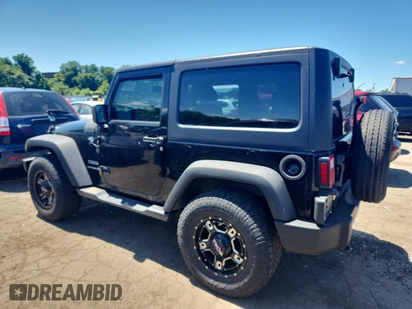 2013 Jeep Wrangler Sport with VIN 1C4AJWAG8DL693145, listed as a Copart auction lot 65591835 with 93,313 mi miles and Salvage title. Bid and sale history available at DreamBid. Image 2.