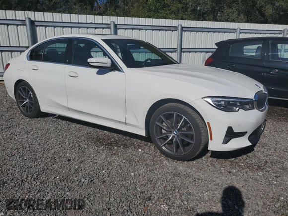 2019 BMW 3 Series 330i with VIN 3MW5R1J56K8B01545, listed as a Copart auction lot 82815374 with 52,655 mi miles and Salvage Title. Bid and sale history available at carsss.com. Image 4.