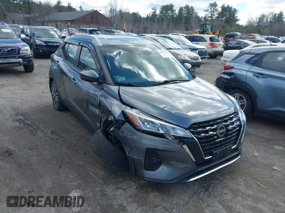 2023 Nissan Kicks SV with VIN 3N1CP5CV7PL501660, listed as a IAAI auction lot 41897253 with 26,501 mi miles. Bid and sale history available at carsss.com. Image 1.