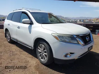 2015 Nissan Pathfinder Platinum z VIN 5N1AR2MM9FC618018, wystawiony jako IAAI lot #41969749 z przebiegiem 182 955 mil mil oraz . Historia ofert i sprzedaży dostępna na DreamBid. Obrazek 1.