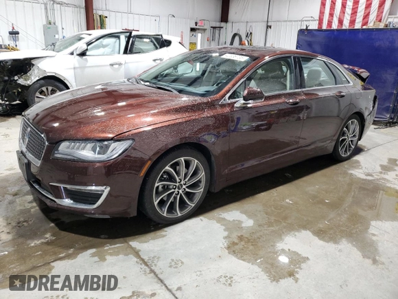 2019 Lincoln MKZ Reserve I with VIN 3LN6L5D99KR602451, listed as a Copart auction lot 42336735 with 50,341 mi miles and Salvage Title. Bid and sale history available at DreamBid. Image 1.