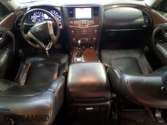 2015 Infiniti QX80 with VIN JN8AZ2NE1F9082792, listed as a Copart auction lot 48997125 with 128,947 mi miles and Salvage Title. Bid and sale history available at carsss.com. Image 8.
