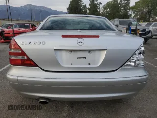 2001 Mercedes-Benz SLK 230 Kompressor with VIN WDBKK49F21F193606, listed as a Copart auction lot 47139945 with 156,424 mi miles and Salvage title. Bid and sale history available at DreamBid. Image 6.