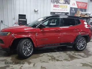 2023 Jeep Compass (RED) Edition with VIN 3C4NJDCN3PT524273, listed as a IAAI auction lot 41389105 with 10,453 mi miles and . Bid and sale history available at carsss.com. Image 14.