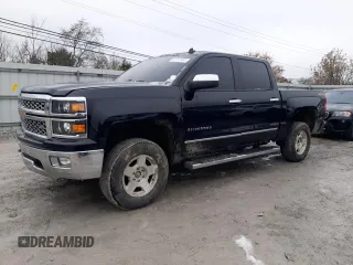 2014 Chevrolet Silverado 1500 LTZ with VIN 3GCUKSEC6EG455562, listed as a Copart auction lot 81157504 with 169,699 mi miles and Salvage Title. Bid and sale history available at carsss.com. Image 1.