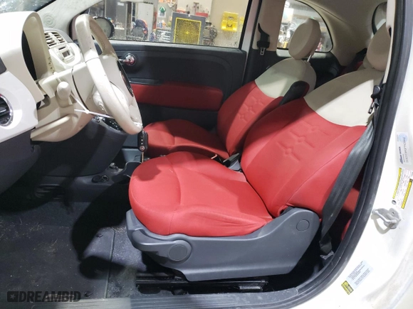 2015 FIAT 500 Pop with VIN 3C3CFFAR3FT620482, listed as a Copart auction lot 81284394 with 106,878 mi miles and Salvage Title. Bid and sale history available at carsss.com. Image 7.