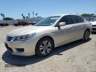 2015 Honda Accord LX with VIN 1HGCR2F39FA163007, listed as a Copart auction lot 53142665 with 63,530 mi miles and Salvage Title. Bid and sale history available at carsss.com. Image 1.