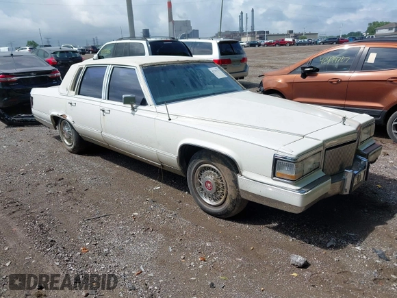 1991 Cadillac Brougham z VIN 1G6DW54E5MR723477, wystawiony jako IAAI lot #42535123 z przebiegiem 300 768 mil mil oraz . Historia ofert i sprzedaży dostępna na DreamBid. Obrazek 1.