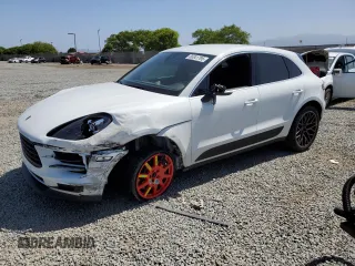 2021 Porsche Macan S with VIN WP1AB2A59MLB30124, listed as a Copart auction lot 56341795 with 36,969 mi miles and Salvage title. Bid and sale history available at DreamBid. Image 1.