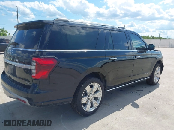 2024 Ford Expedition Max Platinum with VIN 1FMJK1L83REA26576, listed as a IAAI auction lot 42216188 with 9,005 mi miles and . Bid and sale history available at DreamBid. Image 4.