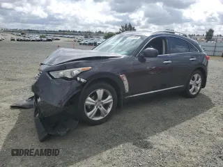 2011 Infiniti FX35 with VIN JN8AS1MW9BM732923, listed as a Copart auction lot 51022215 with 0 mi miles and Salvage Title. Bid and sale history available at carsss.com. Image 1.