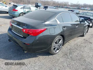 2017 Infiniti Q50 Premium with VIN JN1EV7AR2HM831181, listed as a IAAI auction lot 41804867 with 80,686 mi miles and . Bid and sale history available at DreamBid. Image 4.