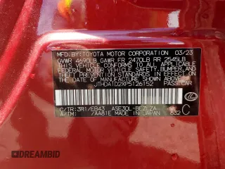 2023 Lexus IS 300 с VIN JTHDA1D2XP5126152, выставлен на аукционе Copart как лот 58768545 с пробегом Не указан миль и На запчасти • Non repairable. История ставок и продаж доступна на DreamBid. Изображение 13.