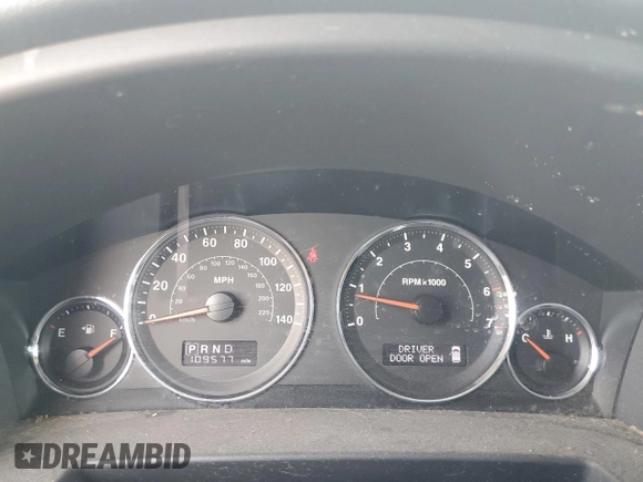 2008 Jeep Commander Sport with VIN 1J8HG48K58C186407, listed as a Copart auction lot 56226795 with 109,577 mi miles and Clean title. Bid and sale history available at DreamBid. Image 9.