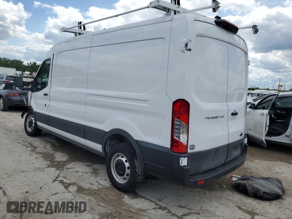 2023 Ford Transit Cargo with VIN 1FTBR1C83PKA24362, listed as a Copart auction lot 58766595 with 7,047 mi miles and Salvage title. Bid and sale history available at DreamBid. Image 2.