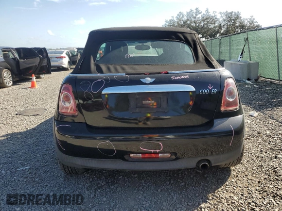 2011 MINI Convertible with VIN WMWZN3C57BTZ89544, listed as a Copart auction lot 80065204 with Not provided miles and Salvage title. Bid and sale history available at DreamBid. Image 6.
