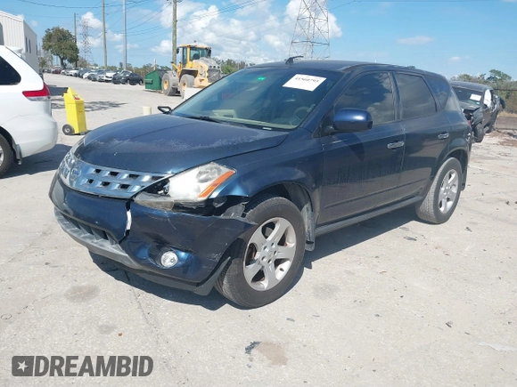 2003 Nissan Murano SL with VIN JN8AZ08T43W122455, listed as a IAAI auction lot 41560795 with 137,655 mi miles and . Bid and sale history available at DreamBid. Image 2.