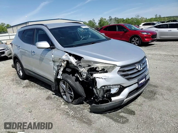 2017 Hyundai Santa Fe 2.4L with VIN 5XYZUDLB0HG415521, listed as a Copart auction lot 53700065 with 39,754 mi miles and Salvage title. Bid and sale history available at DreamBid. Image 14.