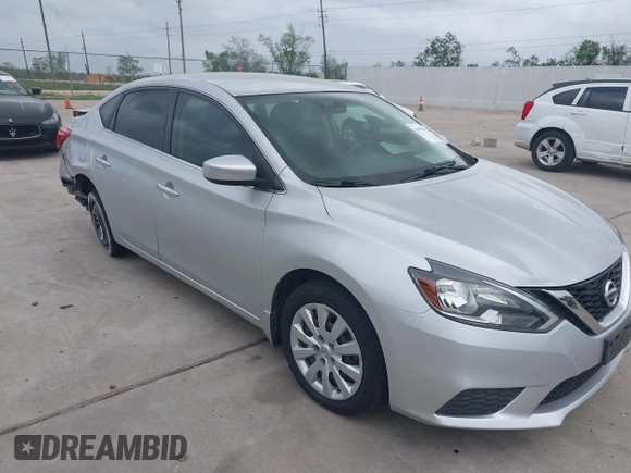 2019 Nissan Sentra S with VIN 3N1AB7APXKY421545, listed as a IAAI auction lot 41952926 with 81,856 mi miles. Bid and sale history available at carsss.com. Image 1.