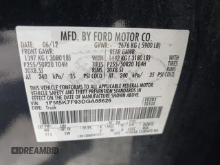 2013 Ford Explorer Limited z VIN 1FM5K7F93DGA65626, wystawiony jako IAAI lot #42329431 z przebiegiem 272 172 mil mil oraz . Historia ofert i sprzedaży dostępna na DreamBid. Obrazek 9.