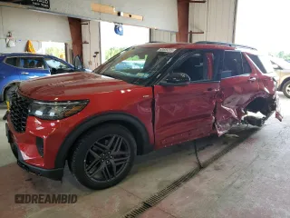 2025 Ford Explorer ST-Line with VIN 1FMUK8KH0SGA15200, listed as a Copart auction lot 63609205 with 9,412 mi miles and Salvage title. Bid and sale history available at DreamBid. Image 1.