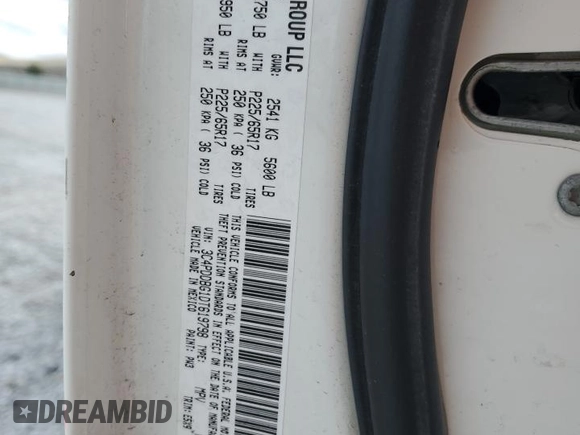 2013 Dodge Journey SXT with VIN 3C4PDDBG1DT619798, listed as a Copart auction lot 51820685 with 209,404 mi miles and Salvage Title. Bid and sale history available at DreamBid. Image 15.