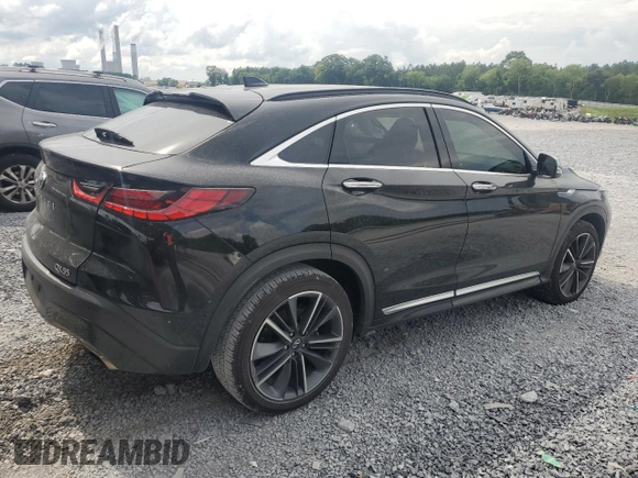 2024 Infiniti QX55 Luxe z VIN 3PCAJ5JR7RF111848, wystawiony jako Copart lot #60298415 z przebiegiem 32 458 mil mil oraz Szkoda całkowita • Salvage title. Historia ofert i sprzedaży dostępna na DreamBid. Obrazek 3.