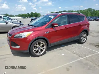 2015 Ford Escape Titanium with VIN 1FMCU0JX8FUC03874, listed as a Copart auction lot 61259665 with 98,933 mi miles and Salvage title. Bid and sale history available at DreamBid. Image 1.