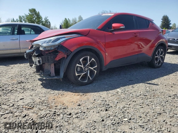 2021 Toyota C-HR LE with VIN JTNKHMBX1M1104530, listed as a Copart auction lot 55358775 with 53,112 mi miles and Salvage Title. Bid and sale history available at carsss.com. Image 1.