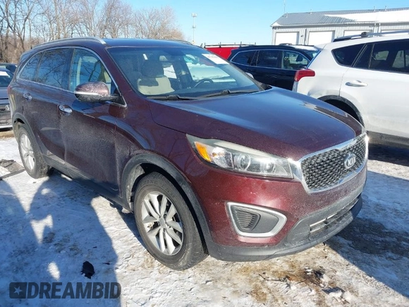 2017 Kia Sorento LX with VIN 5XYPG4A32HG271299, listed as a IAAI auction lot 41342809 with 124,665 mi miles. Bid and sale history available at carsss.com. Image 1.
