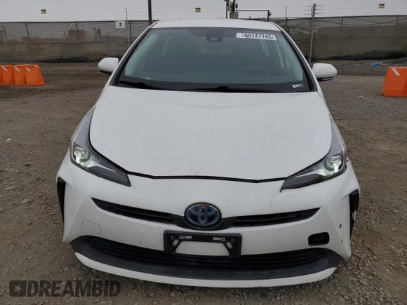 2021 Toyota Prius L Eco with VIN JTDKAMFU9M3146148, listed as a Copart auction lot 60747745 with 145,146 mi miles and Salvage title. Bid and sale history available at DreamBid. Image 5.
