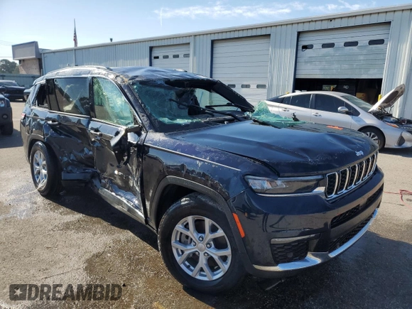 2023 Jeep Grand Cherokee Limited z VIN 1C4RJKBG4P8898687, wystawiony jako Copart lot #57346475 z przebiegiem 28 431 mil mil oraz Szkoda całkowita • Salvage title. Historia ofert i sprzedaży dostępna na DreamBid. Obrazek 4.