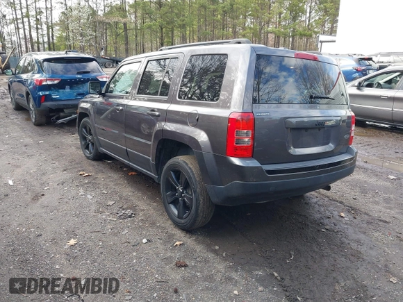 2015 Jeep Patriot Altitude Edition with VIN 1C4NJPBA5FD400428, listed as a IAAI auction lot 41814600 with 150,524 mi miles. Bid and sale history available at carsss.com. Image 3.