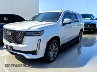 2021 Cadillac Escalade ESV Premium Luxury z VIN 1GYS4KKL7MR424XXX, wystawiony jako Copart lot #59819975 z przebiegiem 43 652 mil mil oraz Czysty tytuł • Clean title. Historia ofert i sprzedaży dostępna na DreamBid. Obrazek 2.