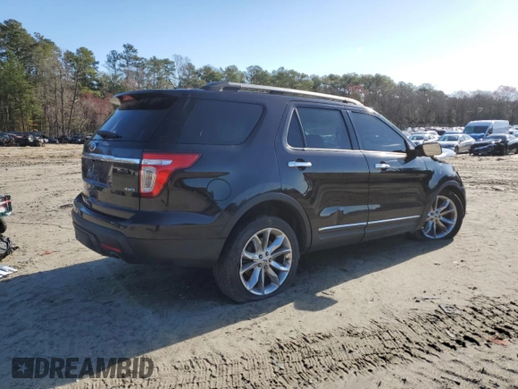 2013 Ford Explorer XLT with VIN 1FM5K8D81DGB56586, listed as a Copart auction lot 49843835 with Not Provided miles and Salvage Title. Bid and sale history available at DreamBid. Image 3.