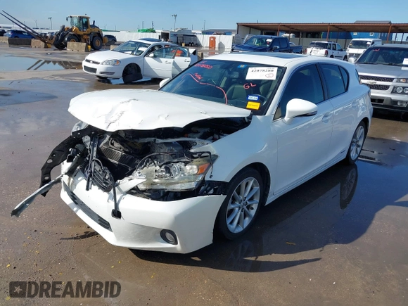 2013 Lexus CT 200h with VIN JTHKD5BH8D2164389, listed as a IAAI auction lot 42078280 with 141,300 mi miles and . Bid and sale history available at DreamBid. Image 2.