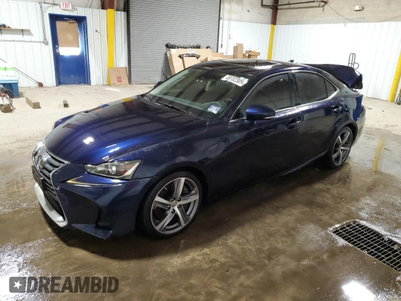 2017 Lexus IS with VIN JTHCM1D27H5023338, listed as a Copart auction lot 49702305 with 45,866 mi miles and Salvage Title. Bid and sale history available at carsss.com. Image 1.