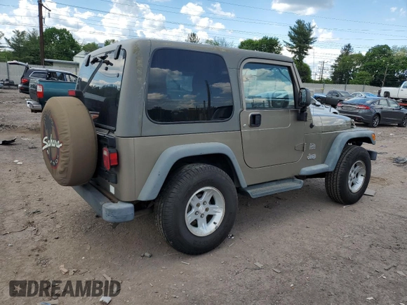 2004 Jeep Wrangler Sahara with VIN 1J4FA59SX4P791038, listed as a Copart auction lot 56154455 with 193,693 mi miles and Salvage title. Bid and sale history available at DreamBid. Image 3.