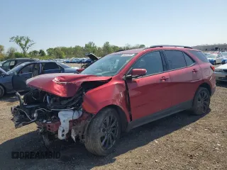 2023 Chevrolet Equinox RS with VIN 3GNAXWEG5PS122730, listed as a Copart auction lot 56202805 with 27,793 mi miles and Salvage title. Bid and sale history available at DreamBid. Image 1.