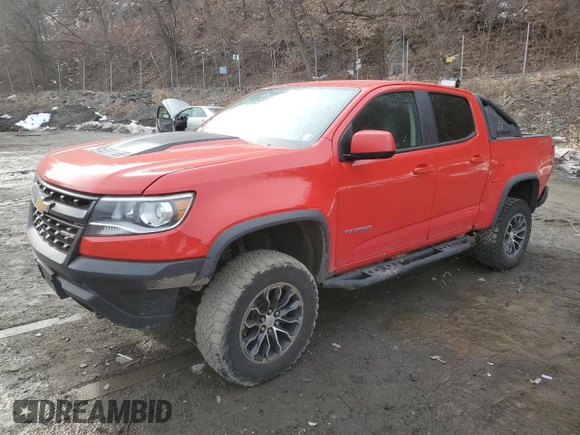 2018 Chevrolet Colorado 4WD ZR2 with VIN 1GCGTEEN8J1102830, listed as a Copart auction lot 46324645 with 83,874 mi miles and Salvage Title. Bid and sale history available at carsss.com. Image 1.
