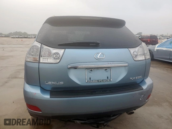 2007 Lexus RX 350 with VIN 2T2HK31U07C026996, listed as a Copart auction lot 54485515 with 46,584 mi miles and Salvage Title. Bid and sale history available at DreamBid. Image 6.